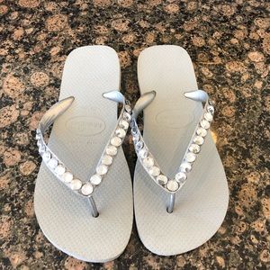 Havaianas Flip Flops with Swarovski crystals